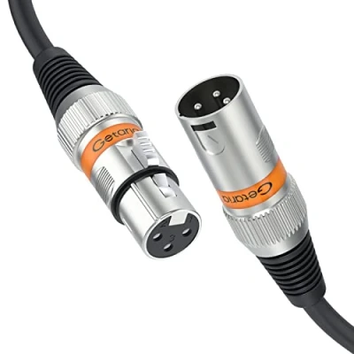 Image of Getaria Mikrofonkabel XLR Stecker auf Busche Kabel Kompatibel mit Mikrofone oder Mikrofonmischer, Aufnahmestudio, Podcast