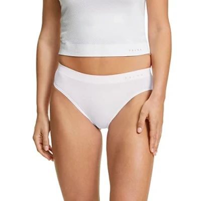 Image of FALKE Women&#039;s Ultralight Cool W SL Functional Yarn Quick Dry 1 Piece Base Layer Underwear, White (White 2860), L