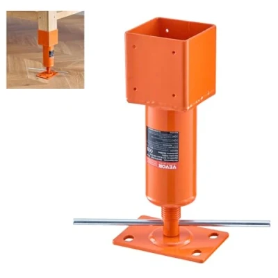 Image of VEVOR Screw Jack Post, 4&quot; x 4&quot;, 13.2&quot; 18.7&quot; Height Range, 24700 lbs Max Load Capacity, Adjustable Shore Jack, Temporary House Pole for Home Leveling, Lifting Floor Crawlspace Basement Beam