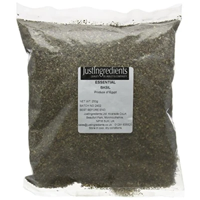 Image of JustIngredients Essentials Basil, 250 g Pack of 5