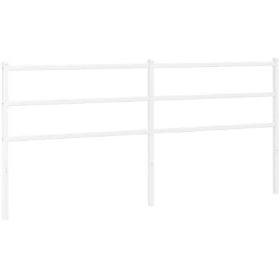 Image of vidaXL Metal Headboard White 200 cm