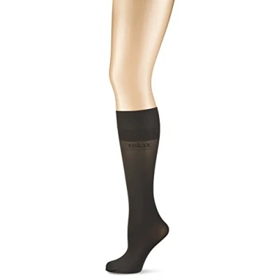 Image of Hudson Women&#039;s 000548 Knee High Socks, 50 DEN, Grey (Sinfonie 0057), 6/8