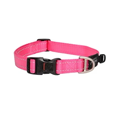 Image of Rogz Fanbelt Collar Reflective, Pink