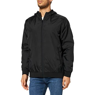 Image of Urban Classics Heeren Windbreaker Windbreaker, Men&#039;s, Size: 5XL, Black