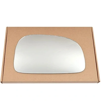 Image of Less4spares Wing Mirror Glass Right Compatible with Hyundai Santa Fe 2000 2005 STICK ON Driver Off Side Convex