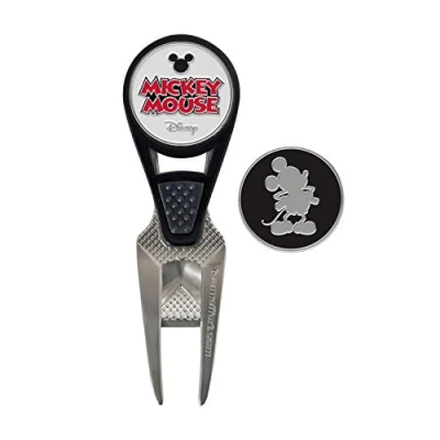 Image of Team Effort Disney Mickey Mouse Golf CVX Ball Mark Repair Tool &amp; 2 Markers, Multi