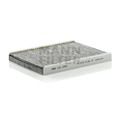 Image of 1J0819644, 1J0819644A, JZW819653 Pollen Filter MANN CUK 2862 Activated Carbon 280mm 206mm 30mm VOLKSWAGEN: Bora Saloon, Golf 4 Variant