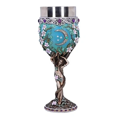 Image of Nemesis Now Maiden Goblet, Blue, 20.8cm