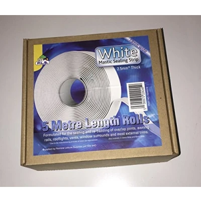 Image of White Mastic Sealing Strip 2.5mm x 19mm 5 Mtr