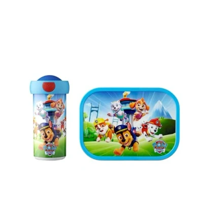 Image of Mepal Lunch Set Campus for Children with School Beaker &amp; Box or On The Go Dishwasher Safe BPA Free 300 ml + 750 Paw Patrol Pups