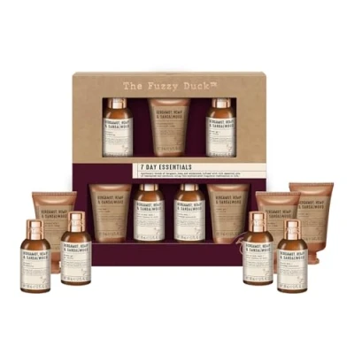 Image of Baylis &amp; Harding Bergamot, Hemp Sandalwood 7 Day Essentials Gift Set Vegan Friendly (Pack of 1)