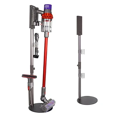 Image of BAMBOOST Round Base Stand and Accessory Holder Docking Station Attachment Organizer Compatible with Dyson Vacuum Cleaner V15 V11 V10 V8 V7 V6