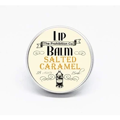 Image of Salted Caramel flavour Lip Balm by The Prohibition Co. 15ml Tin
