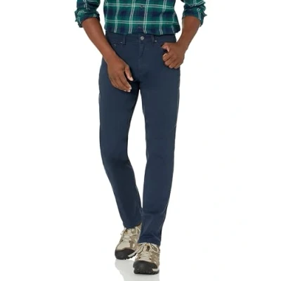 Image of Amazon Essentials Men&#039;s Athletic Fit 5 Pocket Stretch Twill Trouser (Available in Big &amp; Tall), Navy, 36W / 32L