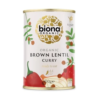Image of Biona Organic Brown Lentil Curry, 400g