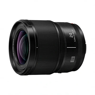 Image of Panasonic LUMIX S Series Camera Lens, 24mm F1.8 L Mount Interchangeable Lens for Mirrorless Full Frame Digital Cameras, S24