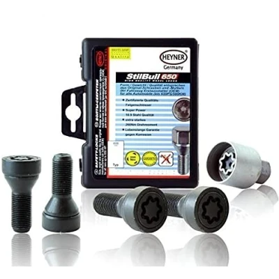 Image of Fits BMW X5 Models 2008 To 2024 Heyner Germany Stil Block PRO Locking Wheel Nuts 574/5 M14x1.5