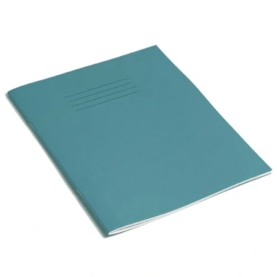 Image of Rhino A5+ Exercise Books, 48 Page / 8mm Lined Paper Notebook, 10 Pack, 9 x 7 Writing Book, Office &amp; School Stationery Supplies, Light Blue