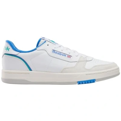 Image of Reebok Unisex Phase Court Sneaker, White/Chalk/KINETICBLUE, 12 UK