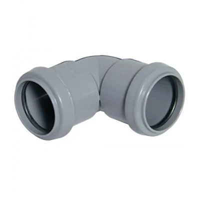 Image of FLOPLAST 50mm Grey Pushfit Waste Pipe Knuckle