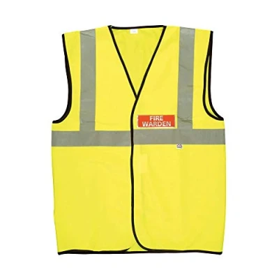 Image of Fire Warden High Visibility Vest, Size XL, Yellow