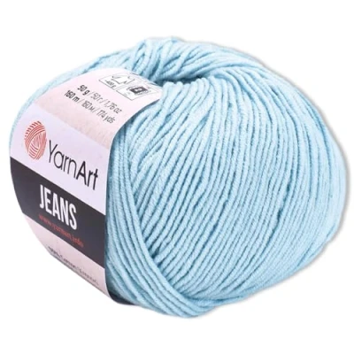 Image of Frida&#039;s Wollhaus YarnArt 50 g Jeans Knitting Crochet Amigurumi Baby Wool Pastel Colours 63 (75 Light Blue)