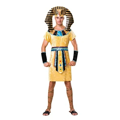 Image of Bristol Novelty AF065 Pharaoh Costume, Men, Multi Colour, One Size Halloween