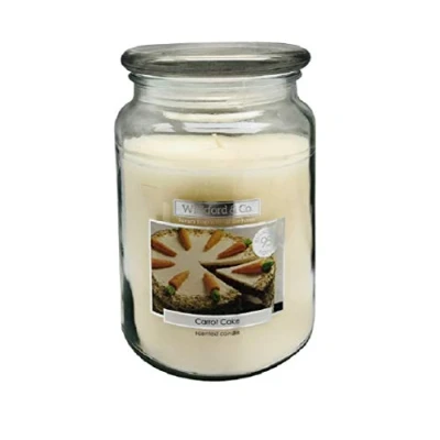 Image of Wickford &amp; Co. Large Scented Candle Glass Jar 15cm 450g Easter Carrot Cake