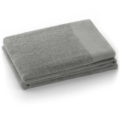 Image of AmeliaHome 70x140 cm Bath Towel 100% Cotton Absorbent Steel Silver Grey Amari