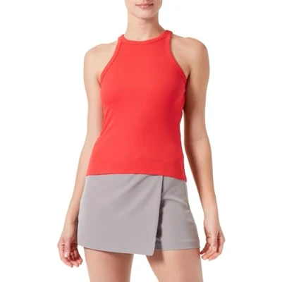 Image of VERO MODA Women&#039;s Vmchloe Short Tank Top Ga JRS Noos, Tomato, XS