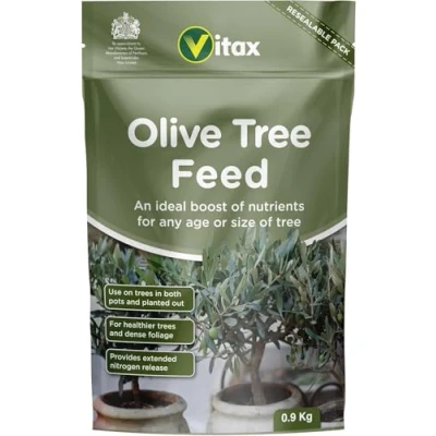 Image of Olive Tree Feed, Suitable For Borders, Pots &amp; Containers, Encourages Healthy Growth, Plant Food, and Garden Products 900 g (Single Pack)