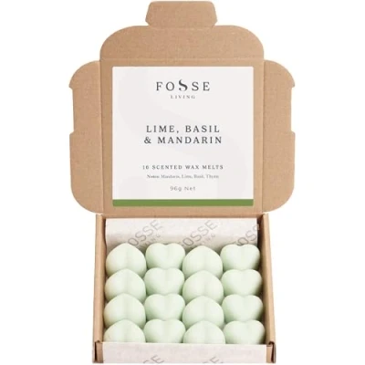 Image of Lime Basil and Mandarin Strong Scented Wax Melts 16 Pack The Gift for Every Occasion Made in UK