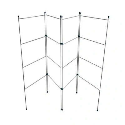 Image of Home Vida 4 Fold Airer Indoor Folding Clothes