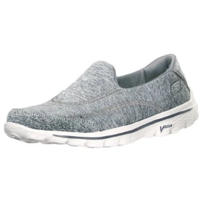 Image of Skechers Women&#039;s Gowalk 2 Shoes, Heather Grey, 5.5 UK