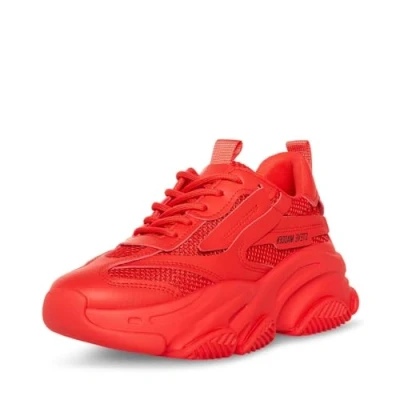 Image of Steve Madden Women&#039;s Possession Sneaker, Red, 5 UK