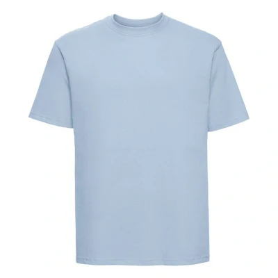 Image of Russell Athletic Mens Classic Ringspun Cotton T Shirt (Mineral Blue) Size Medium