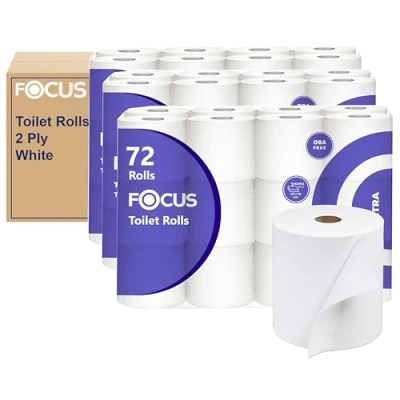 Image of 2ply Toilet Paper Rolls Roll Bulk Extra Soft White Buy Loo Family Tissue 2 Ply 72