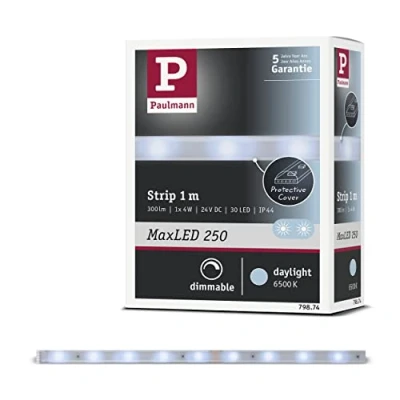 Image of Paulmann MaxLED 250 strip IP44 daylight 1 m