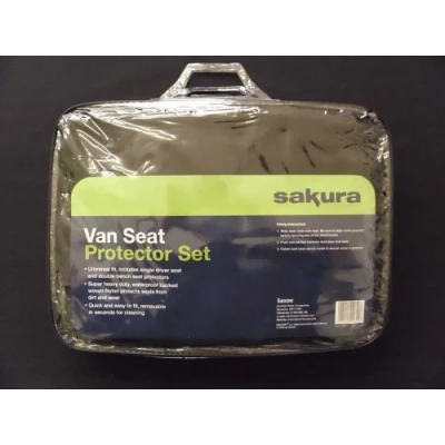 Image of Sakura SS3347 Van Seat Protector Set, Black