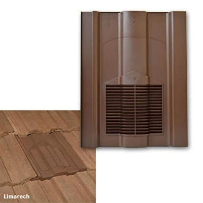 Image of Brown Roof Tile Vent Limarech Vents for Sandtoft Lindum, Russell Cheviot, Redland Renown &amp; Marley Ludlow Major Tiles (Brown)