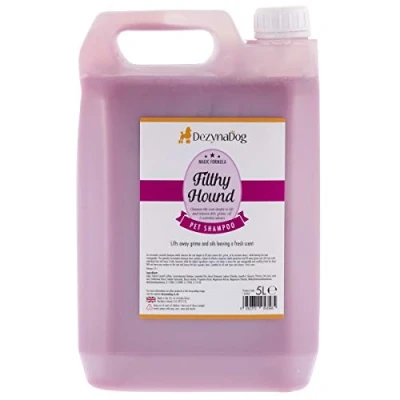 Image of DezynaDog Magic Formula Filthy Hound Dog Shampoo Deep Cleansing for Smelly Dogs Removes Dirt, Grime &amp; Oil Deodorises Coat Long Lasting Fresh Scent, 5 Litre