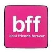 Image of Pink BFF Best Friends Forever Coaster