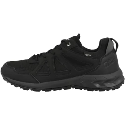 Image of Jack Wolfskin Unisex Woodland 2 Texapore Low M Hiking Shoe, Black, 8 UK