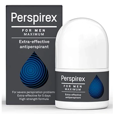 Image of PERSPIREX Antiperspirant MEN&#039;S MAXIMUM STRENGTH Clinically proven to reduce Heavy Sweating for MEN, Deodorant Roll On, up 5 days long lasting freshness &amp; sweat protection 20ml