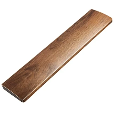 Image of Faluber Wooden Wrist Rest Compact Walnut Wood Mechanical Gaming Keyboard Ergonomic Palm 11.8 Inches/20mm Thick (Small, Wood)