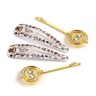 Image of Official Harry Potter Time Turner Hair Clip Set by The Carat Shop