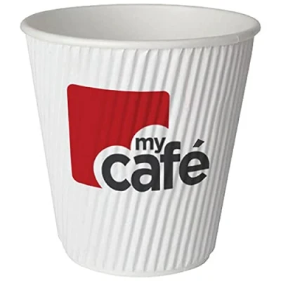 Image of MyCafe 12oz Ripple Wall Hot Cups (500 Pack)