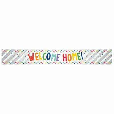 Image of Amscan 9912133 Welcome Home Banner