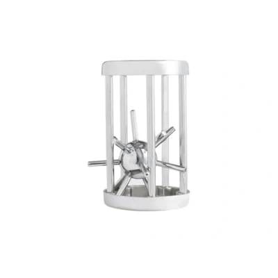 Image of Chessgammon Metal Thorn In Cage Lock Magic Brain Teaser Puzzle