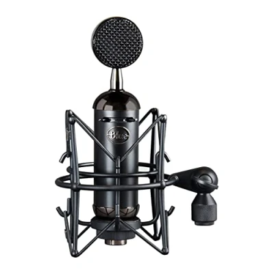Image of Blue Blackout Spark SL XLR Condenser Microphone for Professional Recording, Streaming, Gaming and Podcasting, with Large Diaphragm Cardioid Capsule, Shockmount Protective Case Black